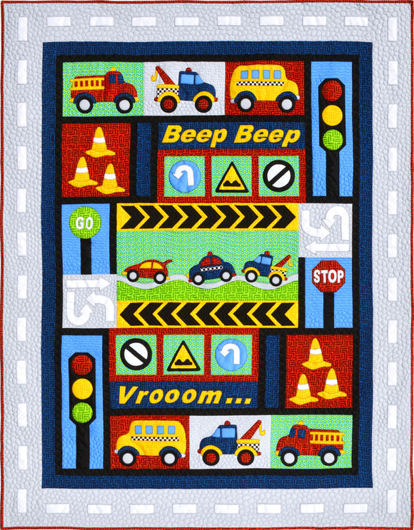 Traffic Jam Downloadable Pattern by Kids Quilts