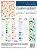 Back of the The Fan Palm Quilt Pattern by Violet Craft