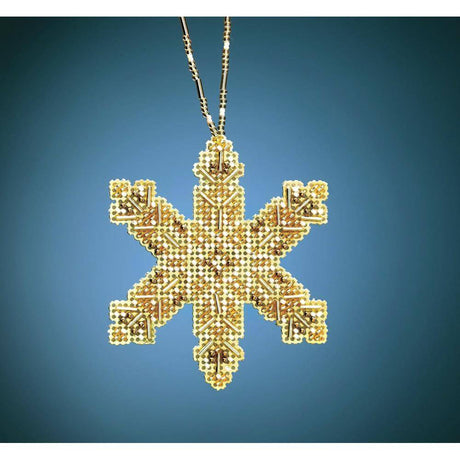 Victorian Snowflake beaded cross stitch ornament kit
