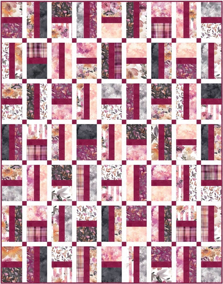 Vivian Crossbars Downloadable Pattern by Pine Tree Country Quilts