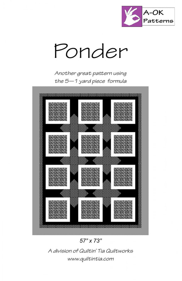 Ponder - A-OK 5 Yard Quilt Pattern