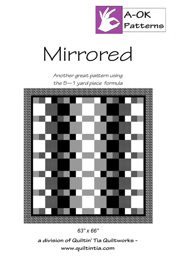 Mirrored A OK 5 Yard Pattern Quilters Pattern Quilting Books Patterns