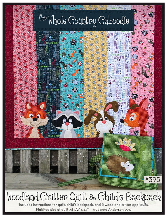 Woodland Critter Quilt & Child's Backpack