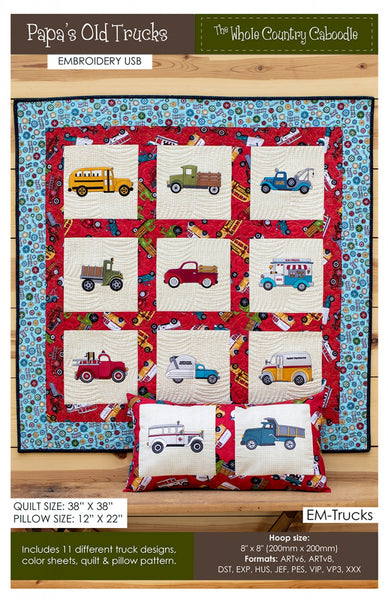 Papa's Old Truck Book Panel Kit – North Shore Quilting