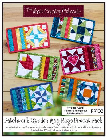 Patchwork Garden Mug Rugs Precut Pack by Whole Country Caboodle