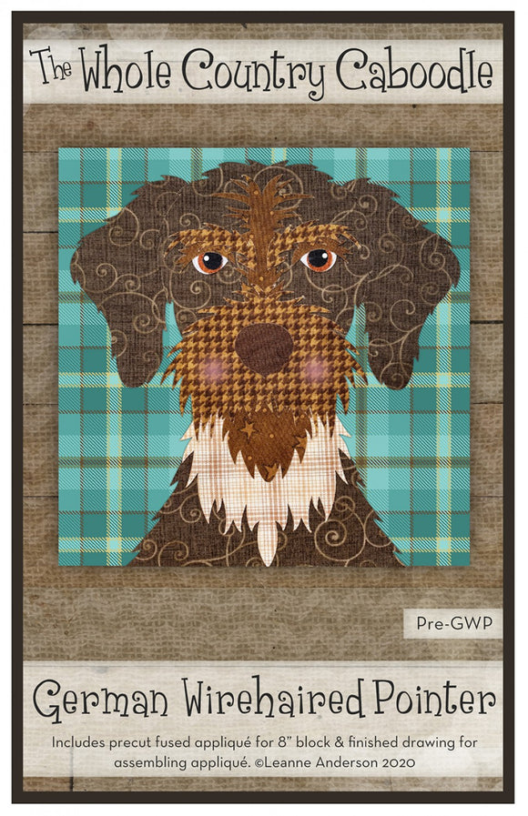 German Wirehaired Pointer Precut Fused Applique Pack