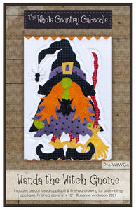 Wanda the Witch Gnome Precut Fused Applique Pack