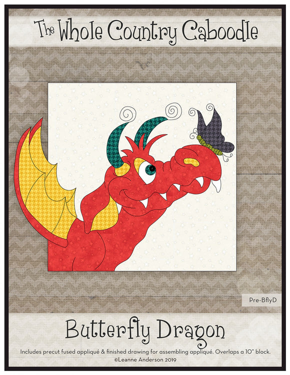 Butterfly Dragon Precut Fused Applique Pack