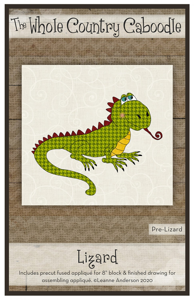 Lizard Precut Fused Applique Pack Pattern – Quilting Books Patterns and ...