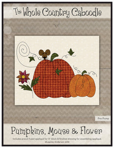 Pumpkins Mouse & Flower Precut Fused Applique Pack