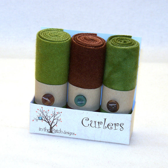 Wool Curlers 4in x 16in Earth