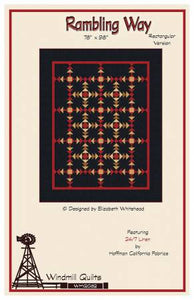 Rambling Way Rectangle Quilt Pattern by Windmill Quilts