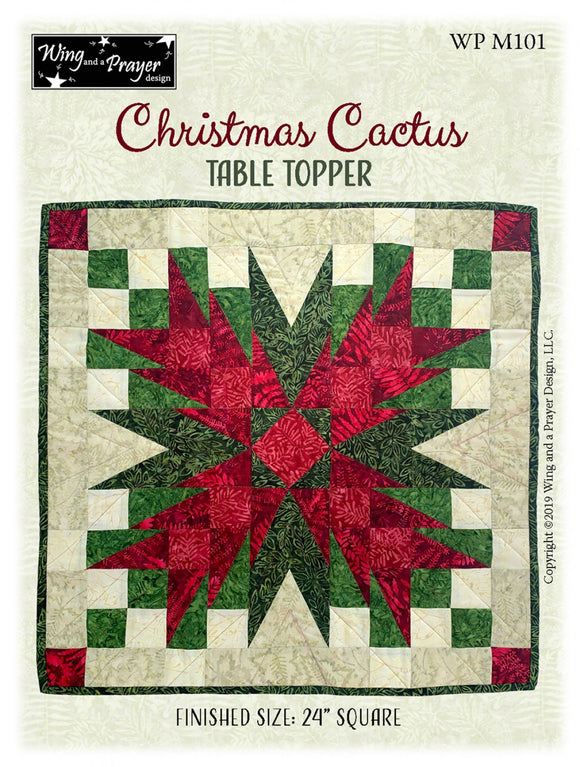Christmas Cactus Table Topper