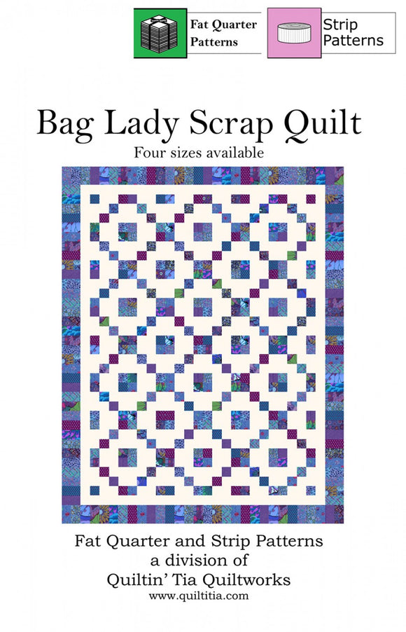 Bag Lady Scrap Quilt 2-1/2in Strip Quilt Pattern