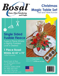 Single Sided Fusible For Christmas Magic Table Set 45in x 72in
