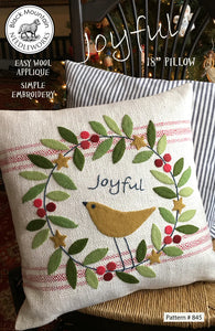 Joyful Pillow Downloadable Pattern by Black Mountain Needleworks