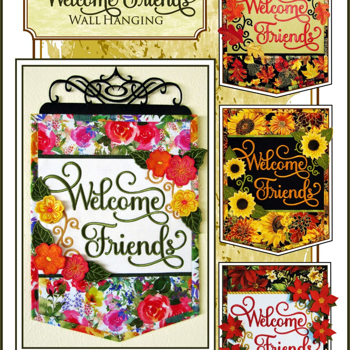 Welcome Friends Wall Hanging Downloadable Pattern – Quilting Books ...