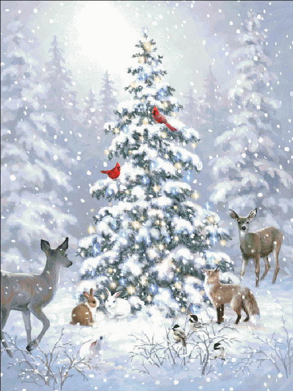 Woodland Christmas Cross Stitch By Dona Gelsinger Quilt Patterns
