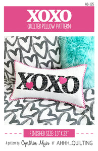 XOXO Quilted Pillow Pattern by Ahhh...Quilting