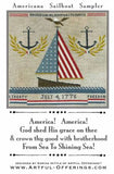 Americana Sailboat Sampler by Artful Offerings
