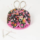 Pin Cushion Dome Black Pink Floral by Dritz