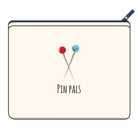 Pin Pals Canvas Small Zipper Bag by Riley Blake Designs