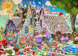 Gingerbread Manor Cross Stitch by  Aimee Stewart