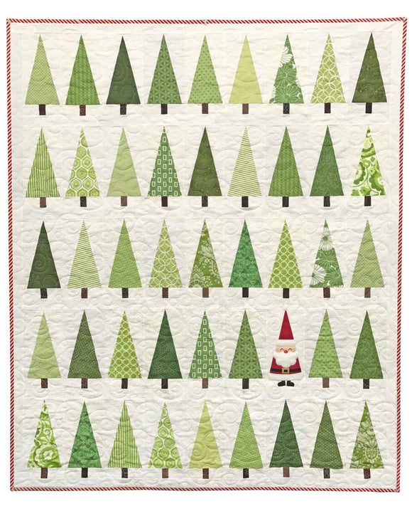 Santa in the Trees Quilt Pattern by Ahhh...Quilting
