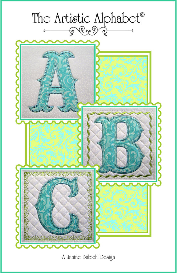 The Artistic Alphabet Downloadable Pattern by Janine Babich