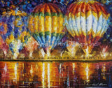 Balloon Reflections Cross Stitch By Leonid Afremov