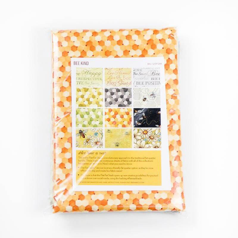 Bee Kind fat quarter fabric bundle designs