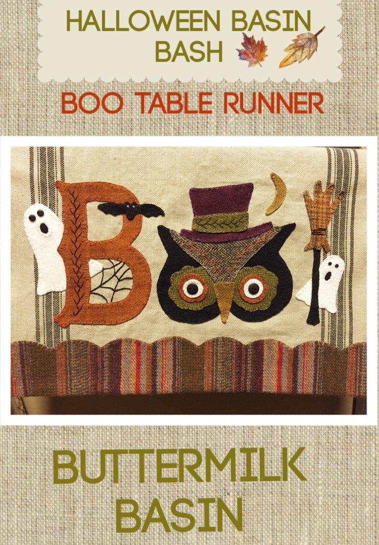 Boo Table Runner Pattern BOO Table Runner Quilt Pattern – Quilting Books Patterns and Notions