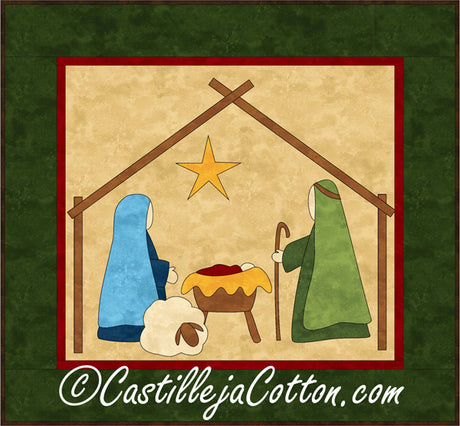 Nativity Quilt Pattern by Castilleja Cotton