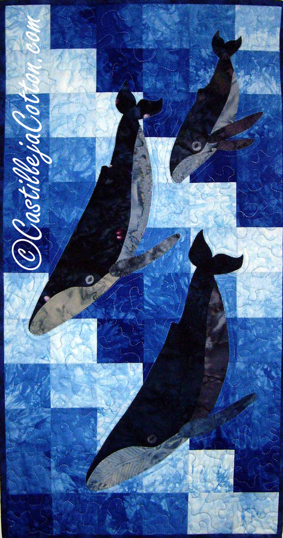 Humpback Family Dive Quilt Pattern