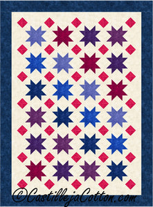 Floating Stars and Diamonds Quilt Pattern