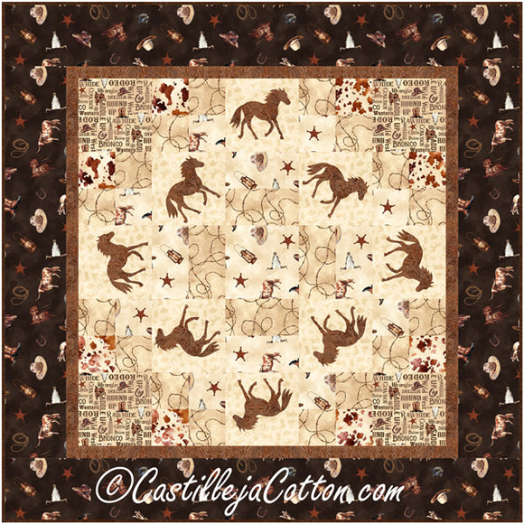 Wild Horses Wall Quilt Pattern by Castilleja Cotton