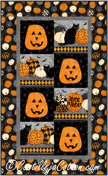 Pumpkin Boo Quilt Pattern by Castilleja Cotton