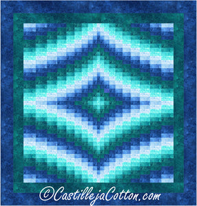 Echoing Diamonds King Quilt Pattern by Castilleja Cotton