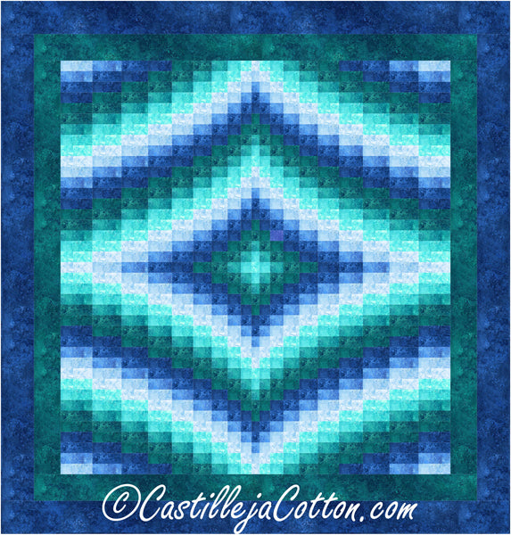 Echoing Diamonds King Quilt Pattern by Castilleja Cotton