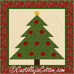 Christmas Tree Quilt Pattern by Castilleja Cotton