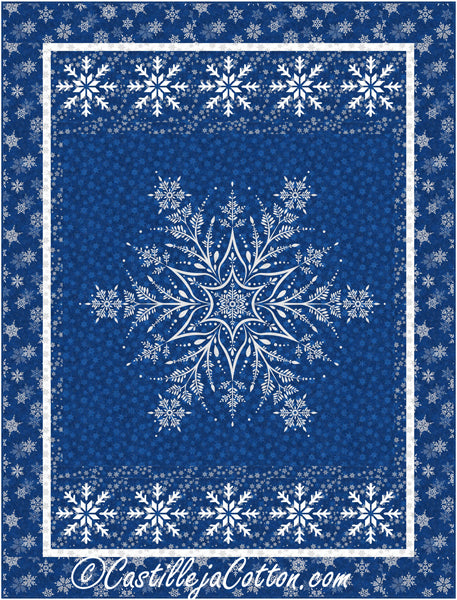 Shimmer Snowflake Quilt Pattern by Castilleja Cotton