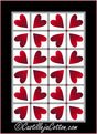 Twisting Hearts Quilt Pattern by Castilleja Cotton