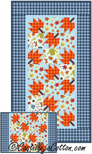 Autumn in the Air Table Runner and Placemat Pattern by Castilleja Cotton