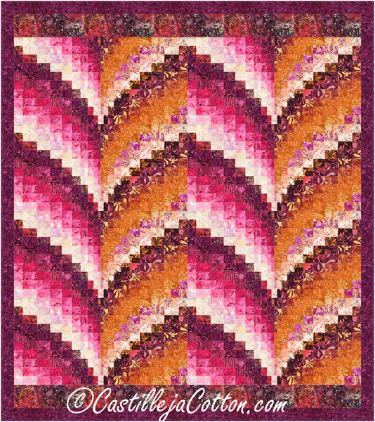 Vineyard Valleys and Hills Quilt Pattern by Castilleja Cotton
