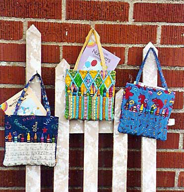 Childs Coloring Bag Pattern by Clothesline Quilts Bags