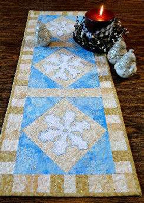 Snowflake Table Runner and Candle Mat