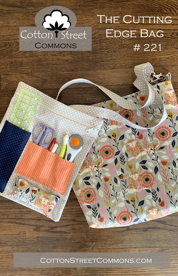 The Cutting Edge Bag Downloadable Pattern by Cotton Street Commons