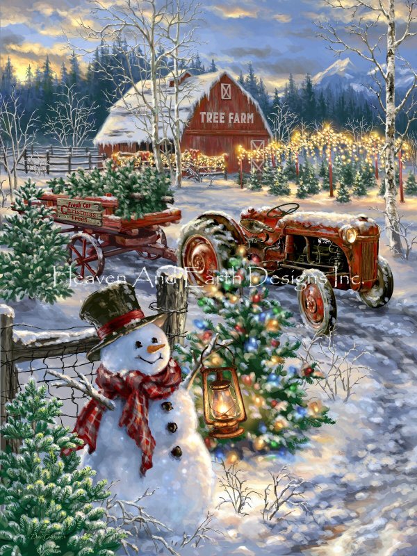 Christmas Tree Farm Cross Stitch By Dona Gelsinger Quilt Patterns