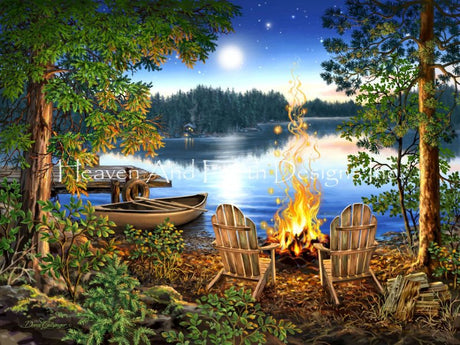 Lakeside Cross Stitch By Dona Gelsinger