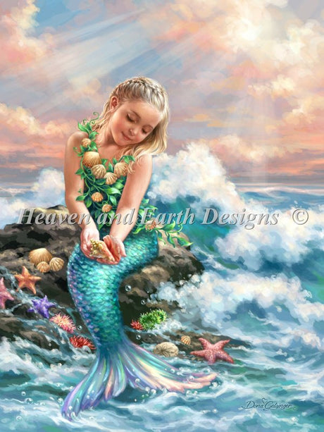 Princess Of The Sea Cross Stitch By Dona Gelsinger